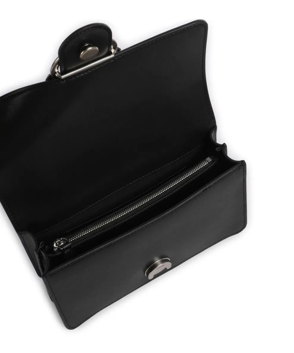 Love One Mini Umhängetasche fein genarbtes Kalbsleder schwarz