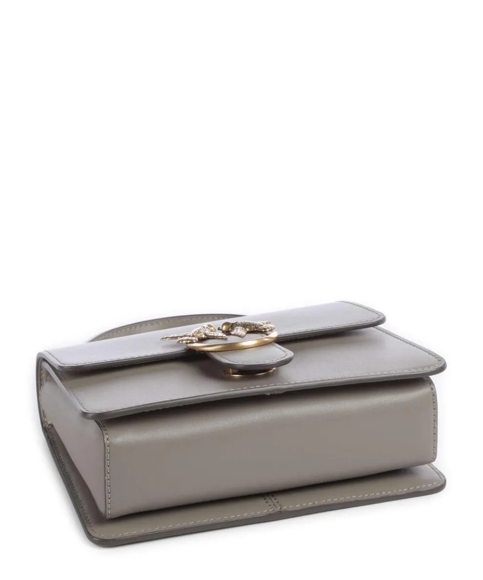 Love One Mini Umhängetasche fein genarbtes Rindsleder grau