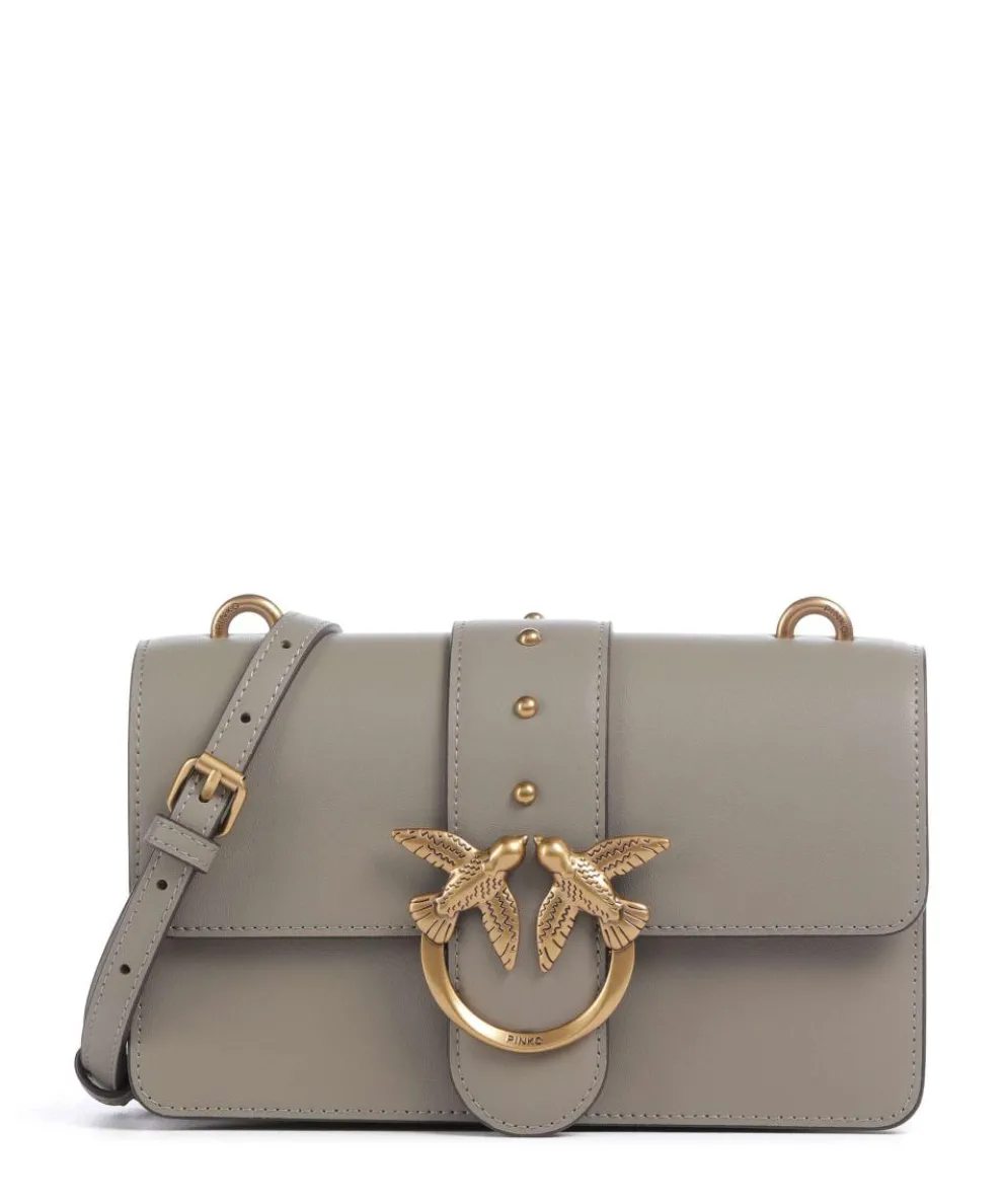 Love One Mini Umhängetasche fein genarbtes Kalbsleder grau