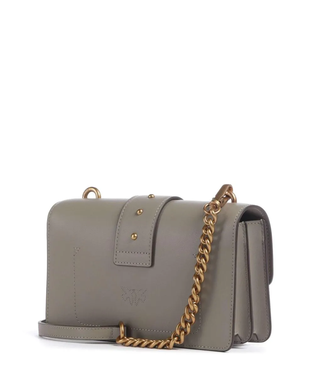 Love One Mini Umhängetasche fein genarbtes Kalbsleder grau