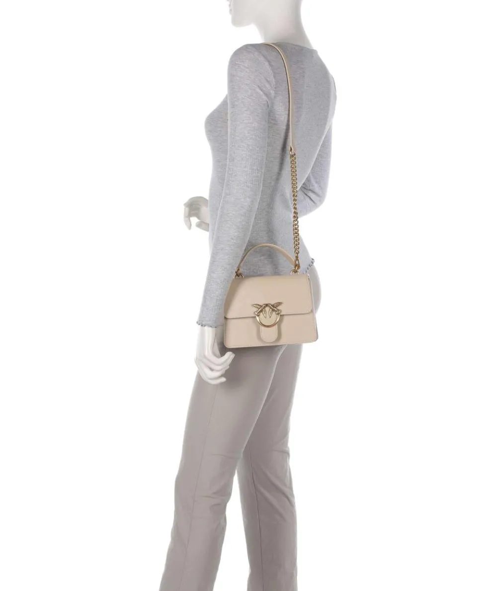 Love One Mini Umhängetasche fein genarbtes Rindsleder beige