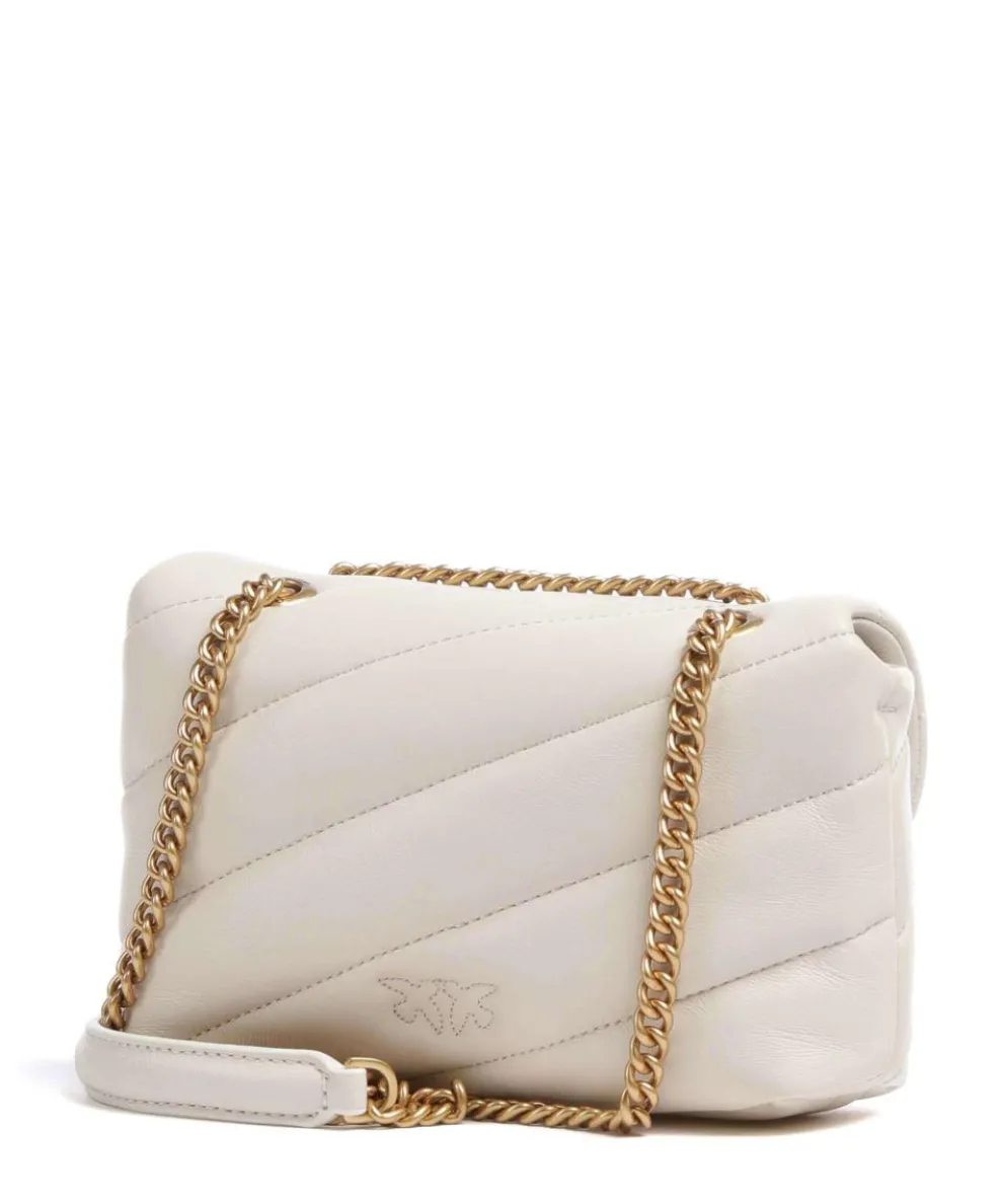 Love Puff Baby Schultertasche Schafsleder elfenbein