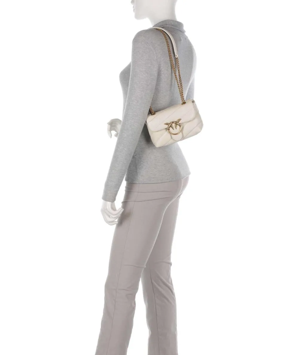 Love Puff Baby Schultertasche Schafsleder elfenbein