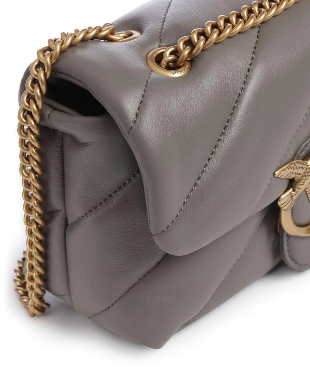 Love Puff Mini Schultertasche Schafsleder taupe