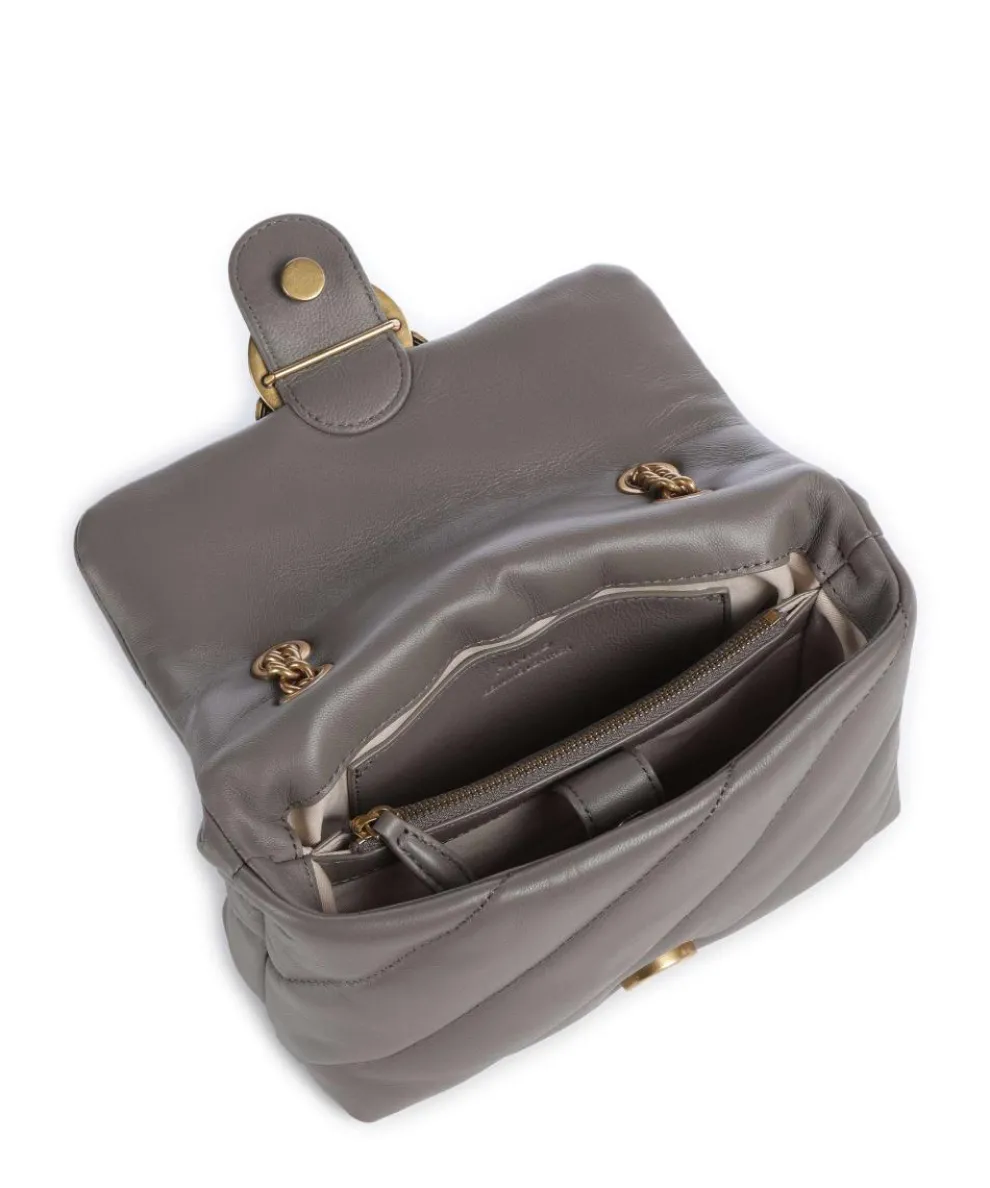 Love Puff Mini Schultertasche Schafsleder taupe