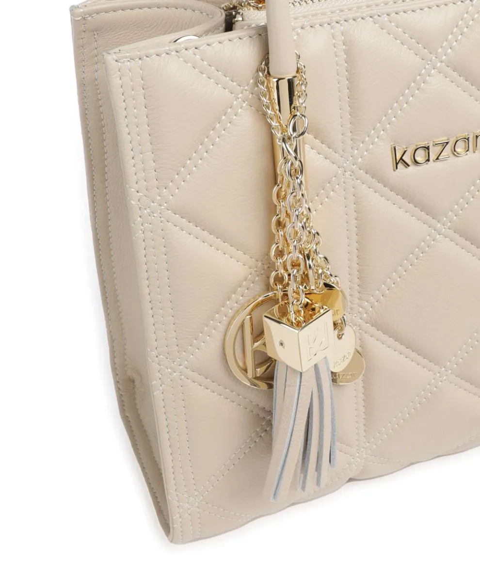 Lexie Handtasche fein genarbtes Rindsleder beige