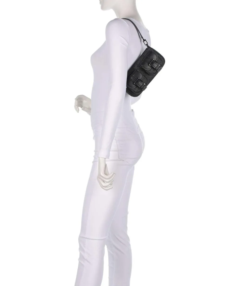 Zoe Small Schultertasche Lederimitat schwarz