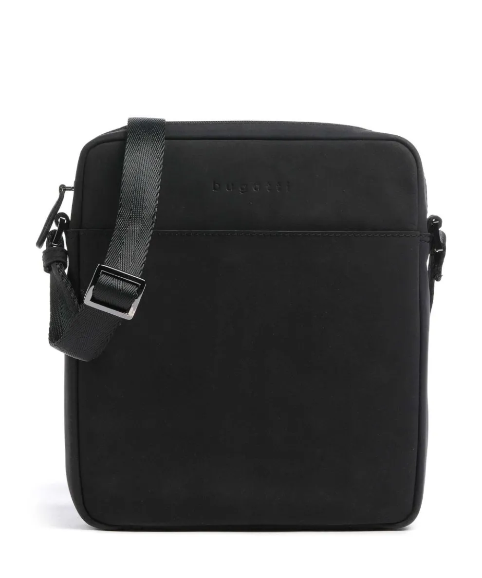 Luca Umhängetasche Ziegenleder schwarz