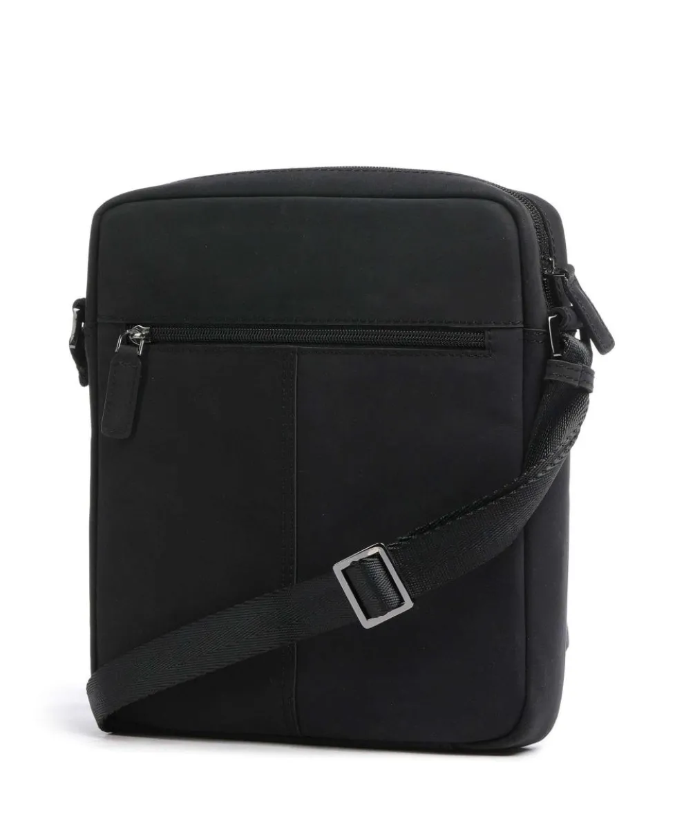 Luca Umhängetasche Ziegenleder schwarz