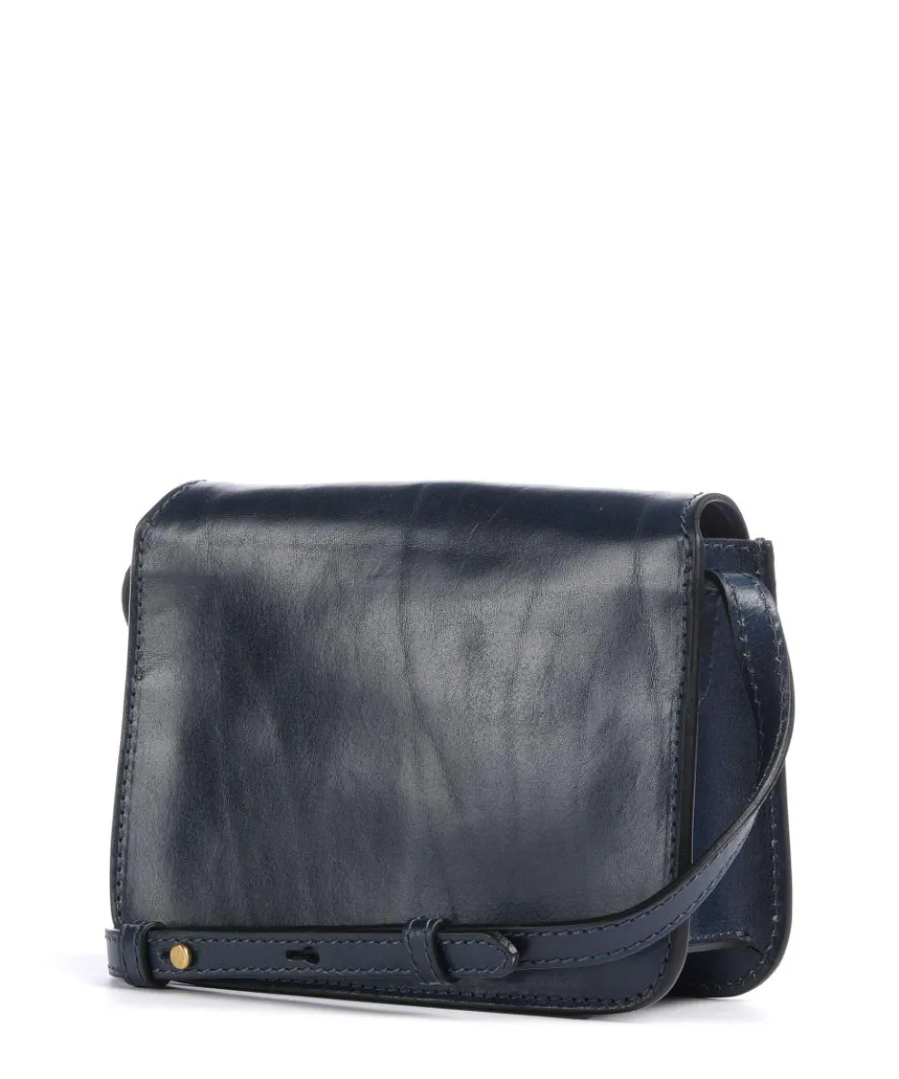 Lucrezia Umhängetasche fein genarbtes Rindsleder dunkelblau