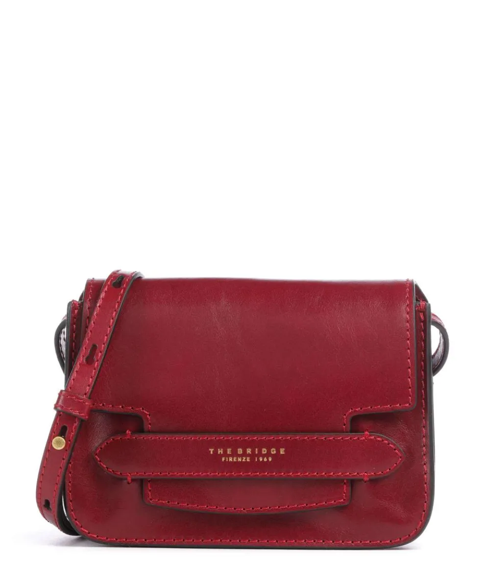 Lucrezia Umhängetasche fein genarbtes Rindsleder dunkelrot