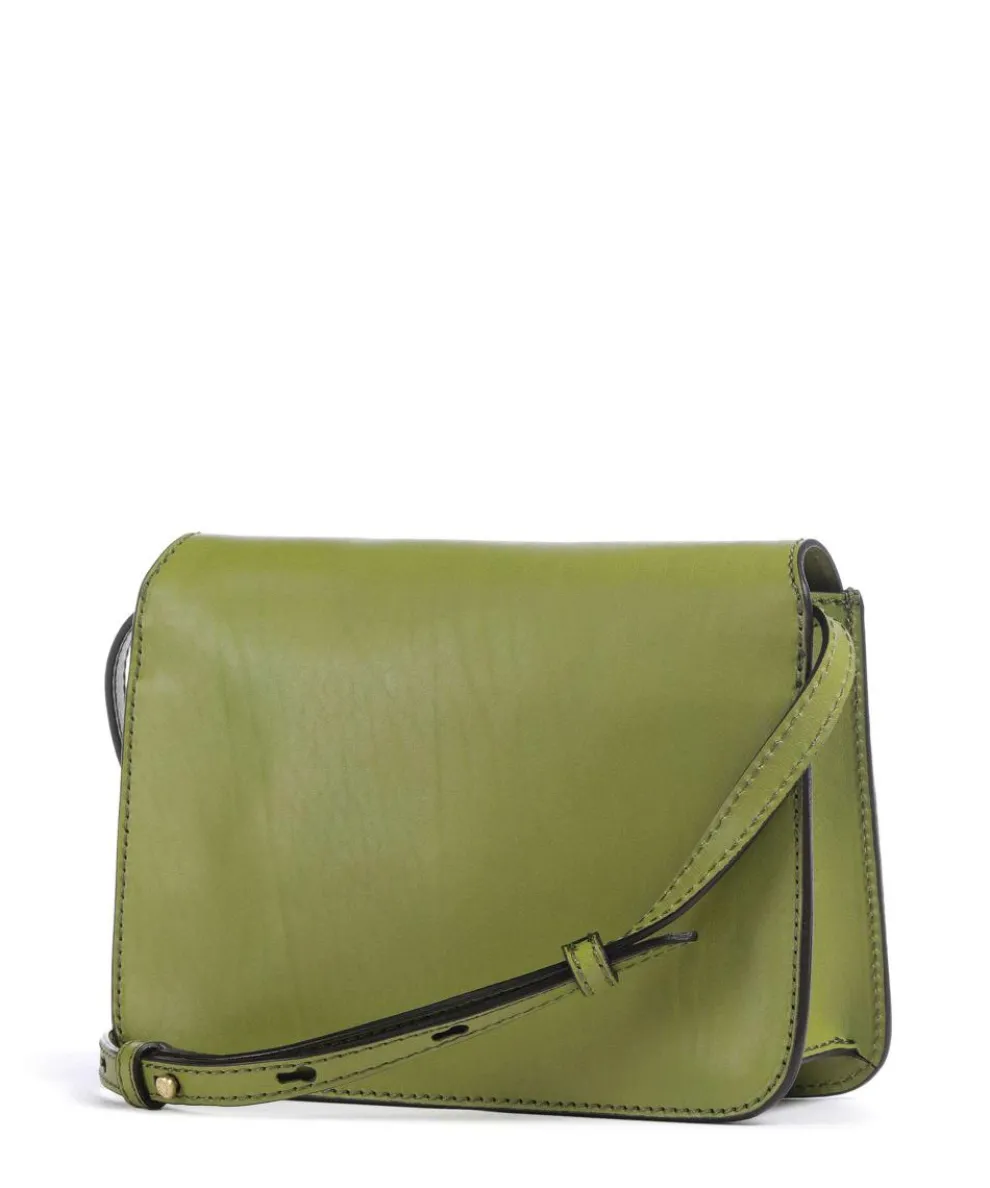 Lucrezia Umhängetasche genarbtes Rindsleder grün