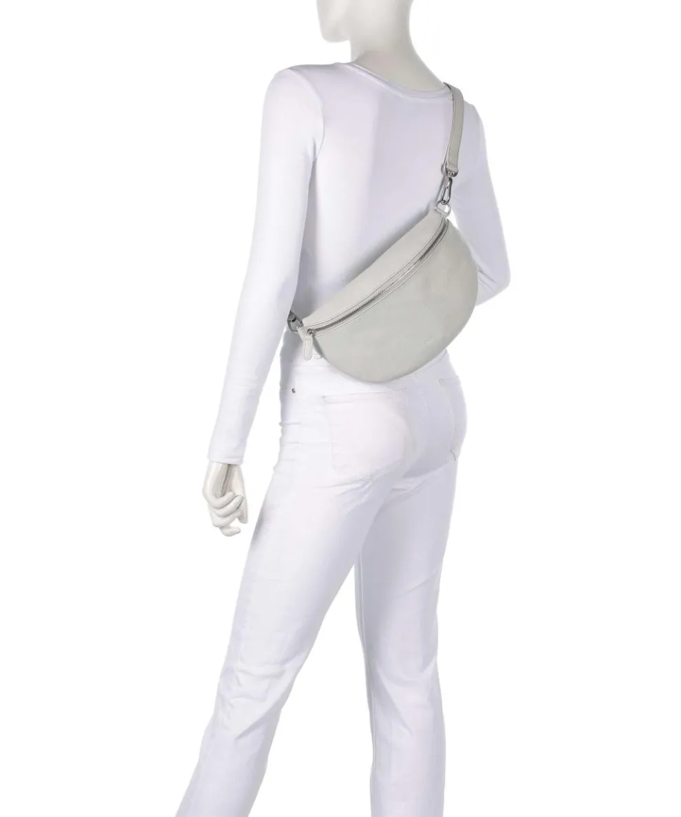 Luis Umhängetasche genarbtes Rindsleder hellgrau