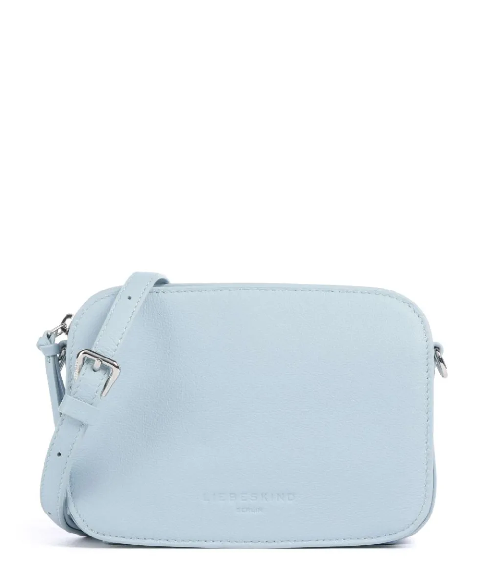 Luka Harris S Umhängetasche genarbtes Rindsleder hellblau
