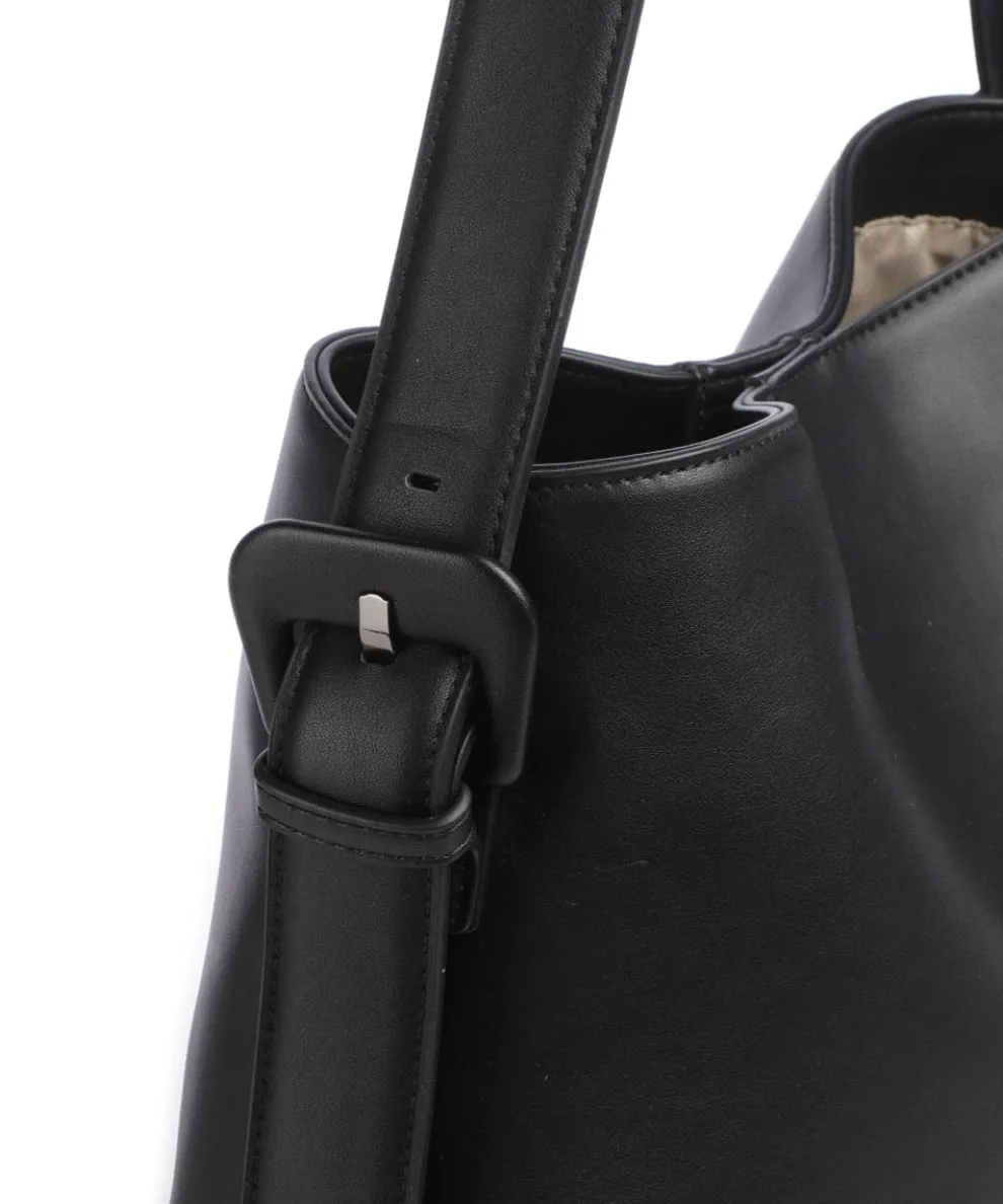 Luna Shopper Lederimitat schwarz