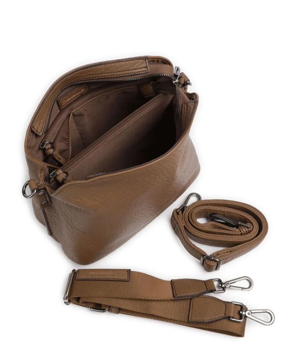 Lunar Umhängetasche Lederimitat braun