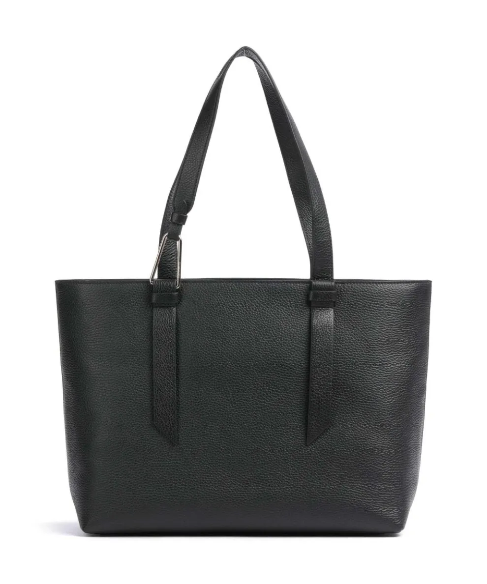 Malory Shopper genarbtes Rindsleder schwarz