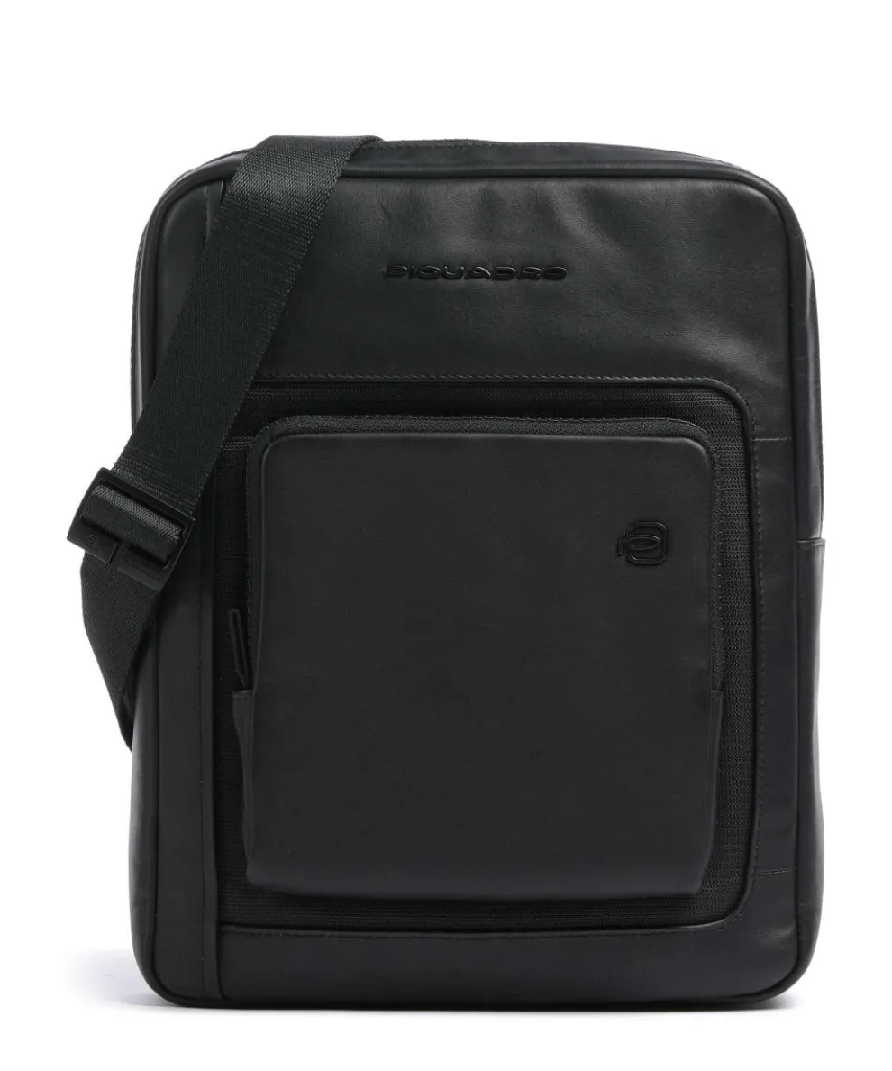 Liko Umhängetasche fein genarbtes Leder schwarz