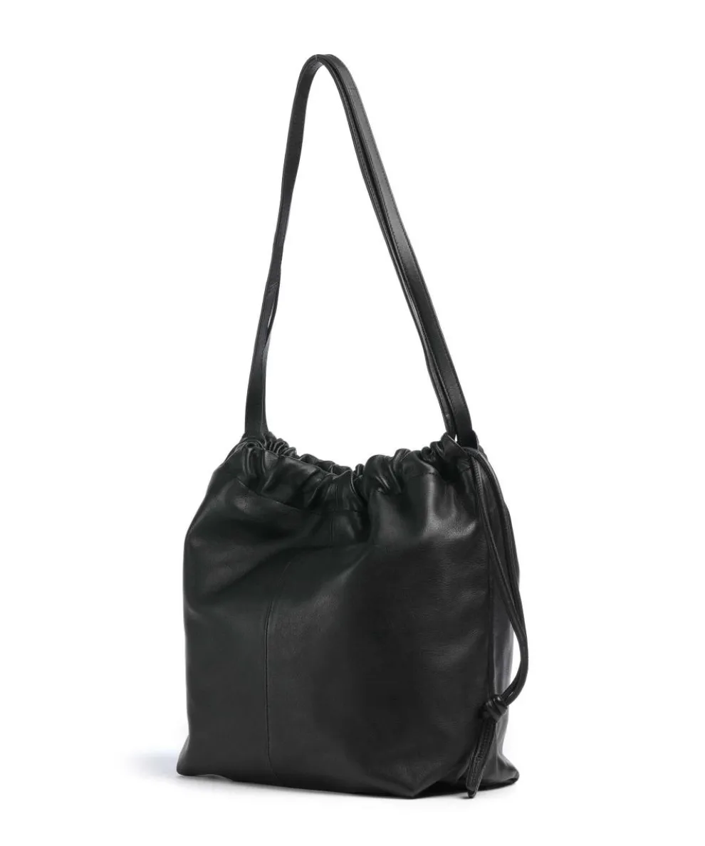 Lya Sheep Natural M Bucket bag Schafsleder schwarz