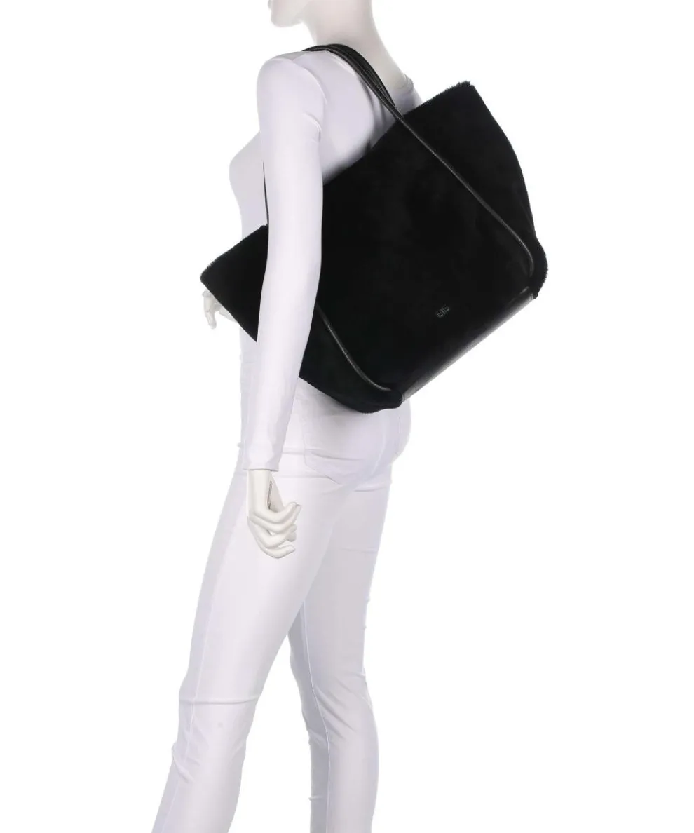 Shearling Willow Shopper Fell schwarz