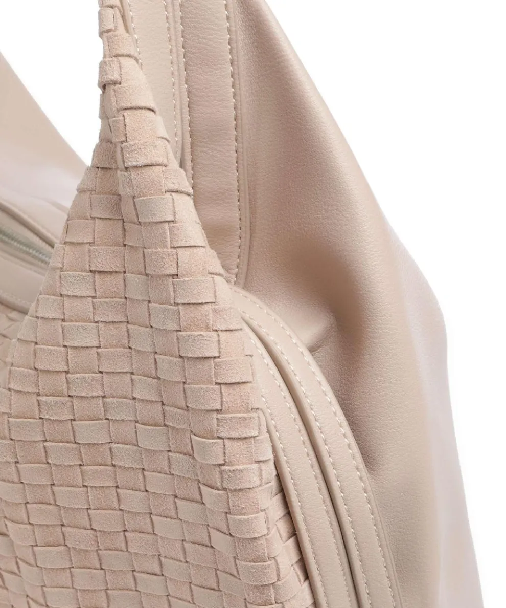 Weave Harmony Schultertasche Schafsleder nude