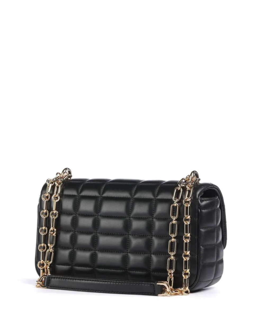 Tribeca Schultertasche Lammleder schwarz