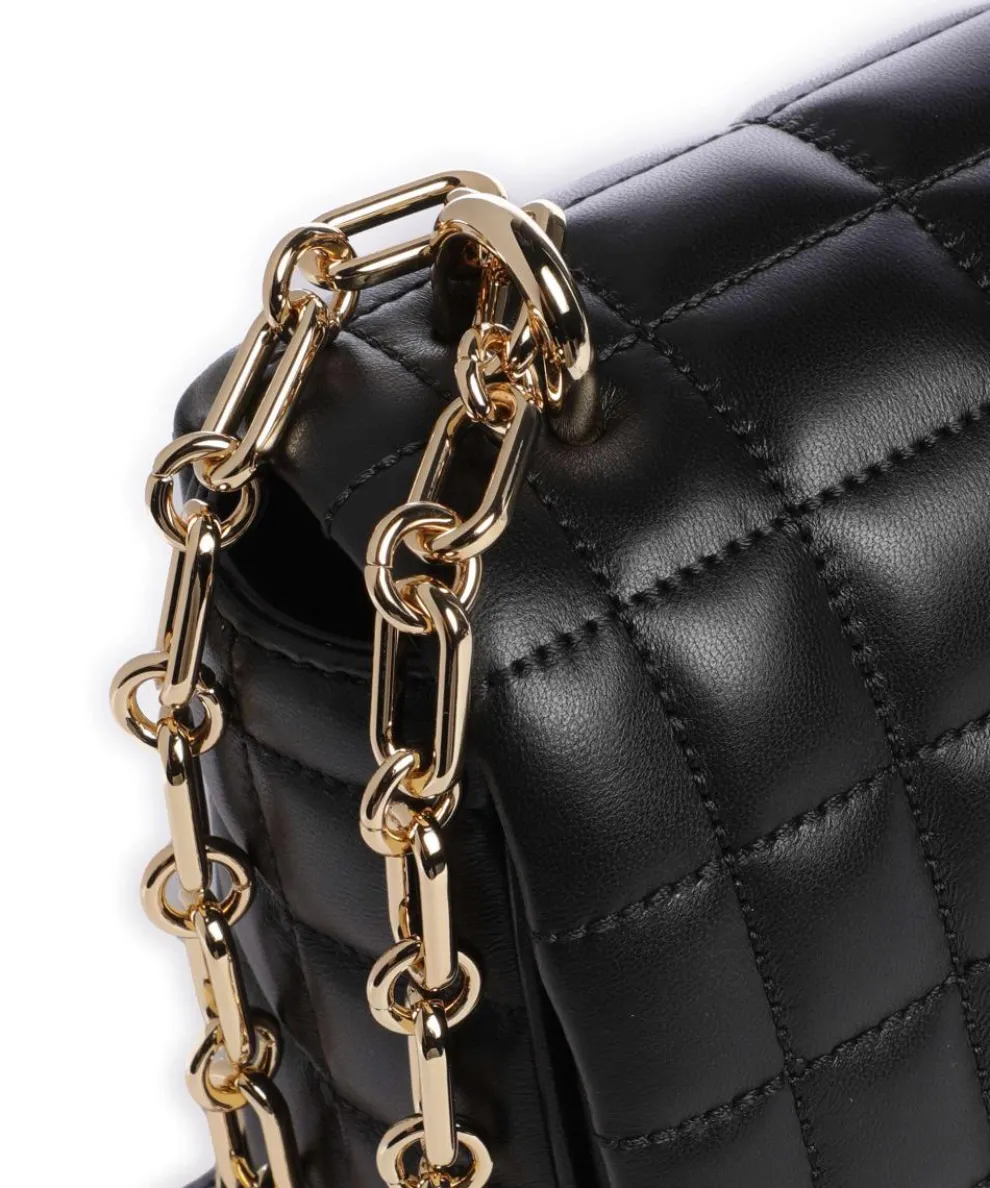 Tribeca Schultertasche Lammleder schwarz