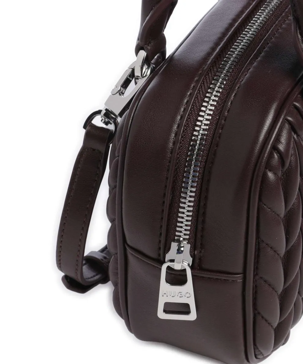 Chris 2.0 Handtasche Lederimitat dunkelbraun