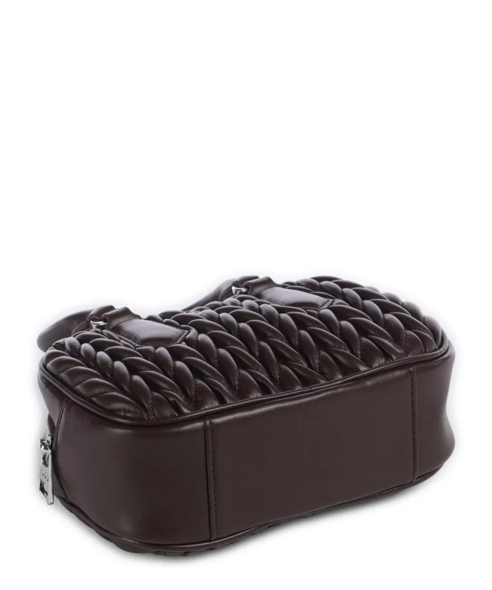 Chris 2.0 Handtasche Lederimitat dunkelbraun