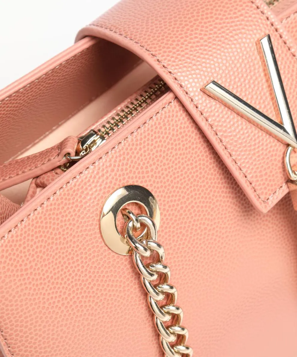 Divina Shopper Lederimitat altrosa