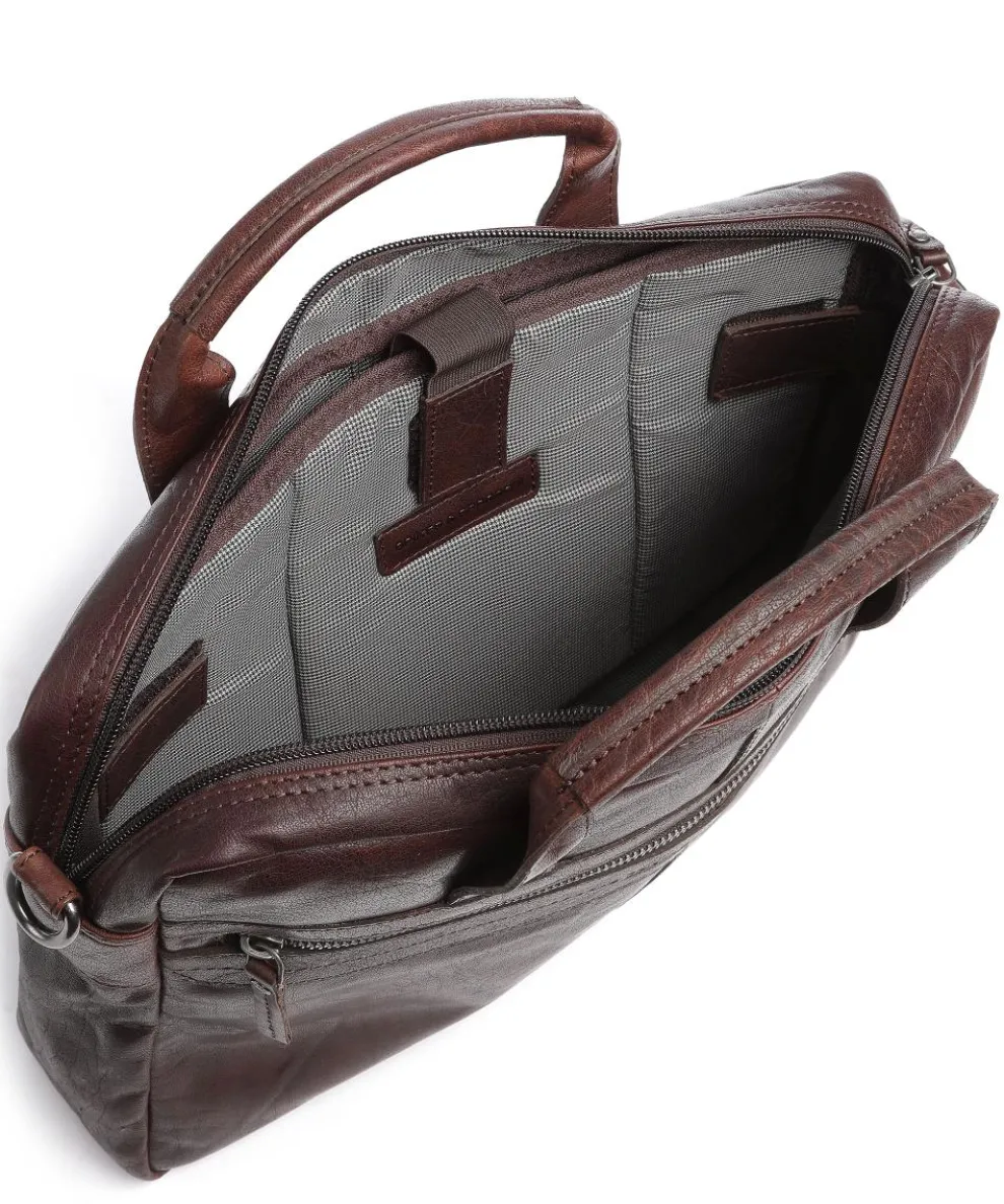 Bronco Aktentasche 14″ Büffelleder dunkelbraun