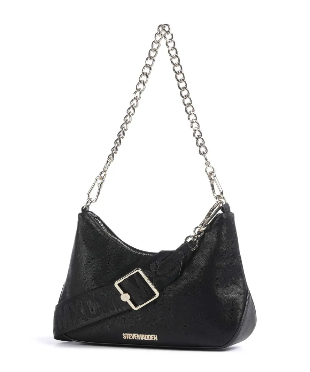 BSIN Schultertasche Lederimitat schwarz