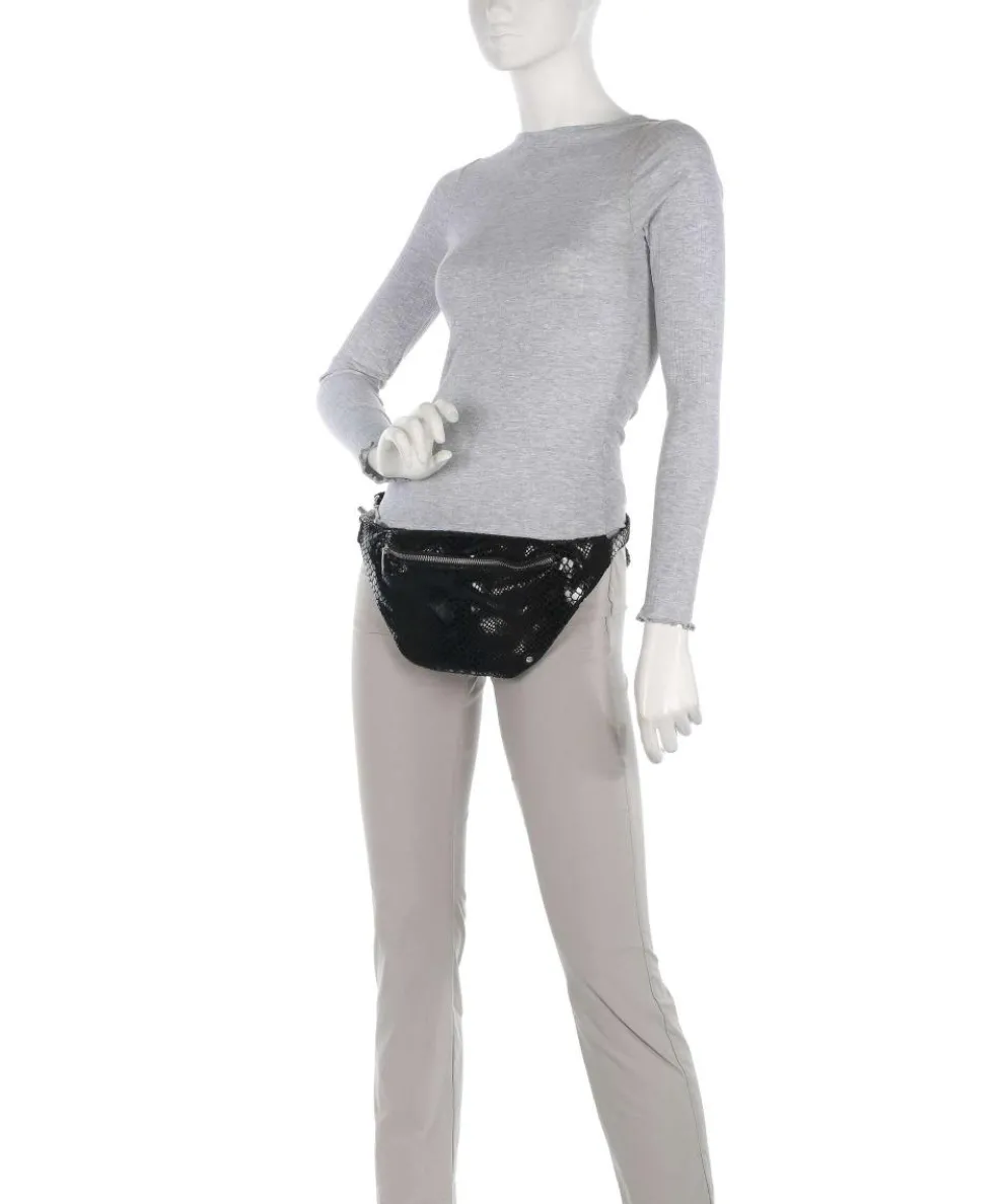 Fashion Favorites Gürteltasche weiches Rindsleder schwarz