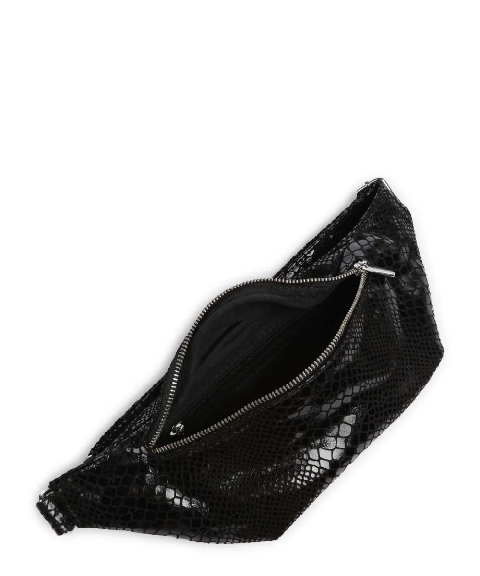 Fashion Favorites Gürteltasche weiches Rindsleder schwarz