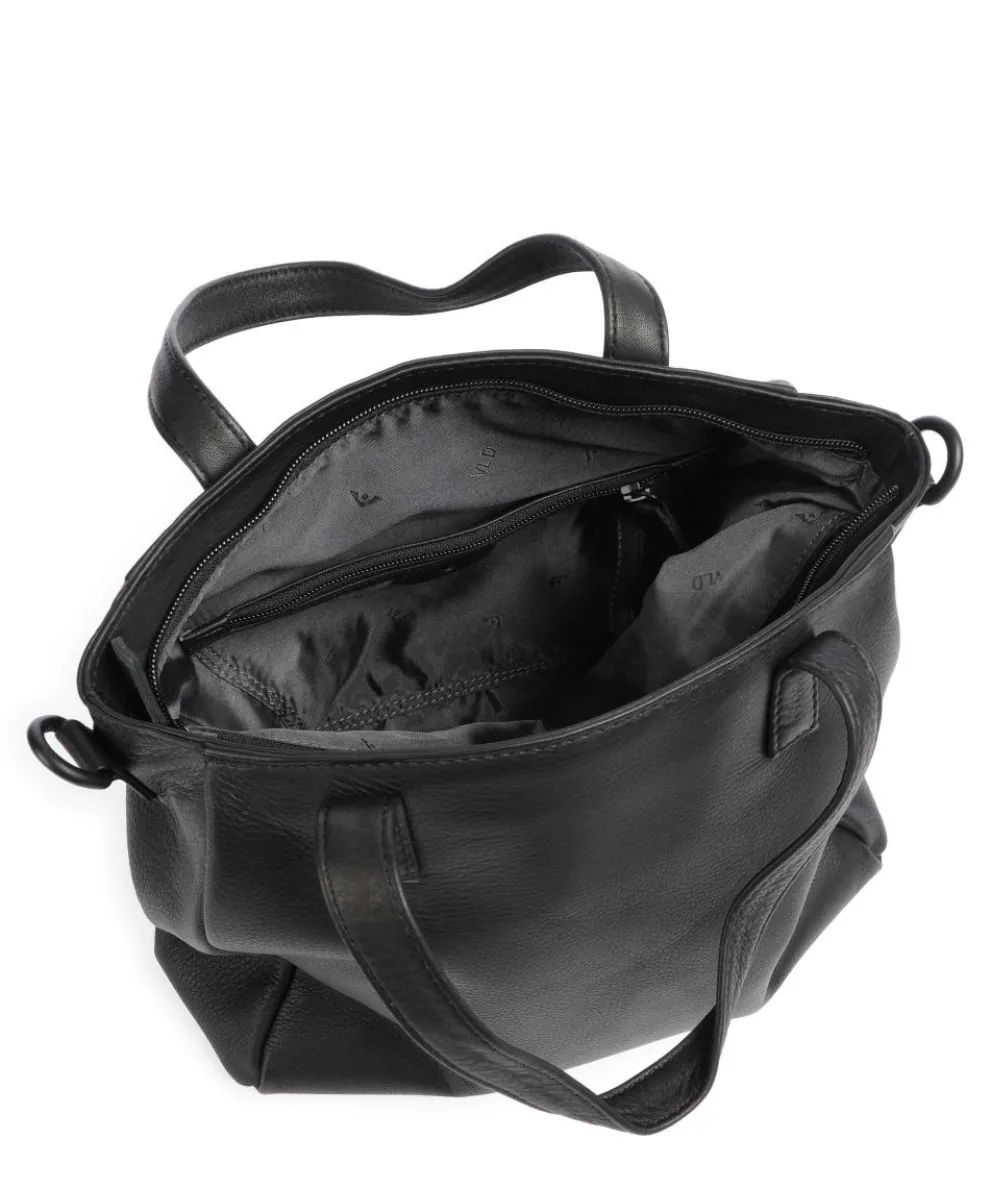 4Seasons Taya Handtasche fein genarbtes Leder schwarz