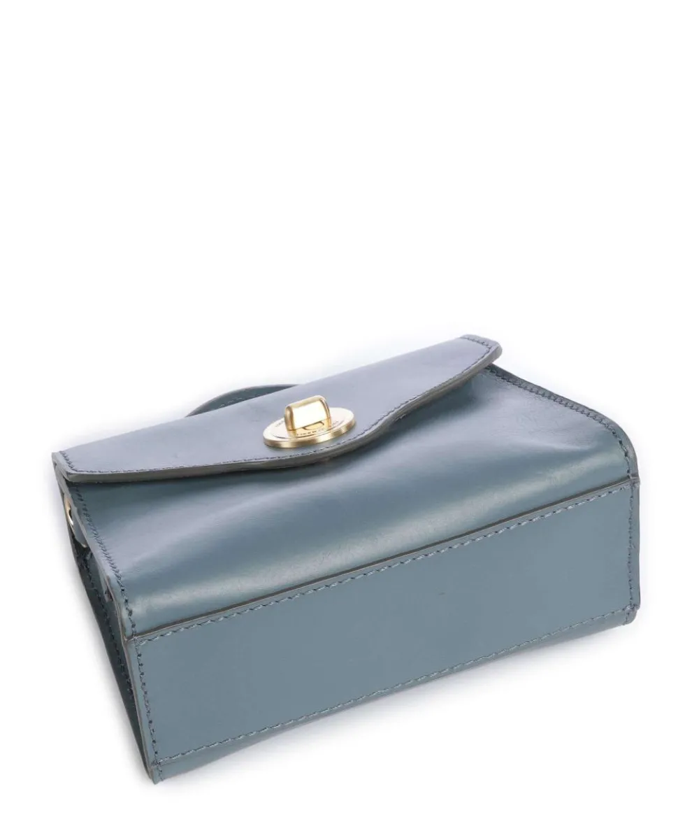 Irene Umhängetasche fein genarbtes Rindsleder blaugrau