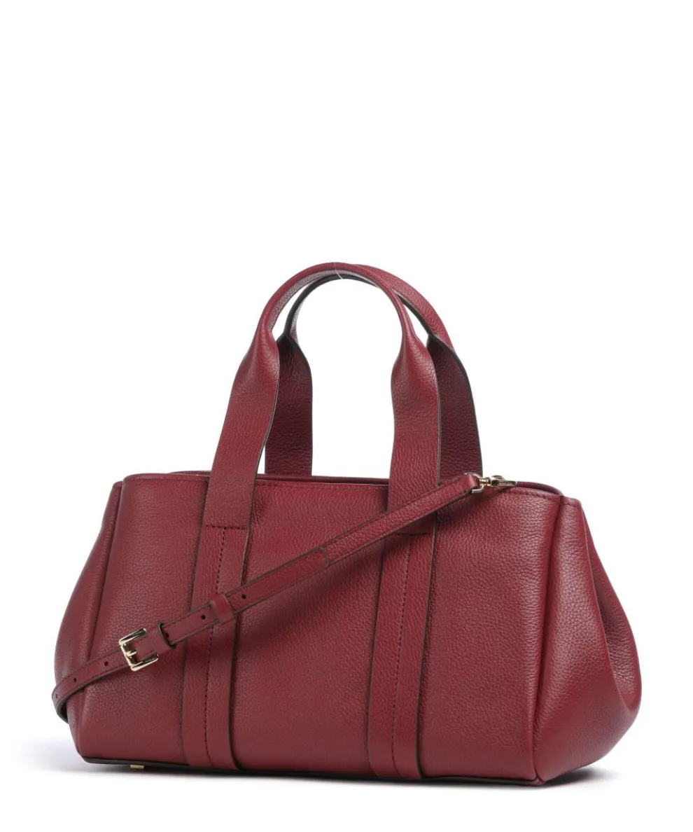 Romee Small Handtasche genarbtes Rindsleder wein