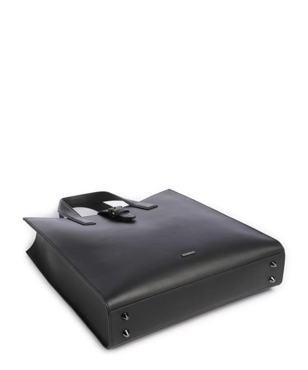 Cocco Touch Handtasche fein genarbtes Rindsleder schwarz