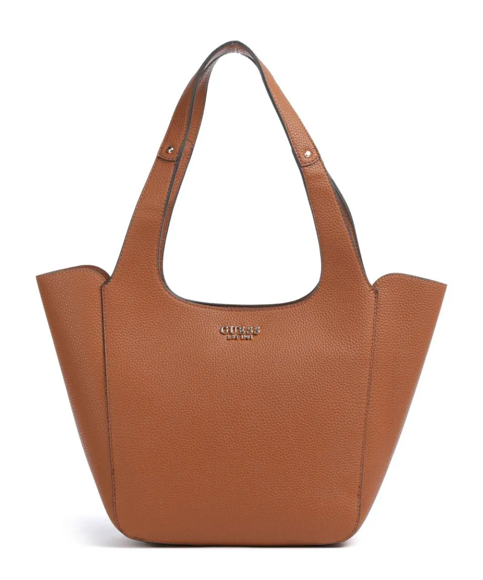 Calista Shopper Lederimitat braun
