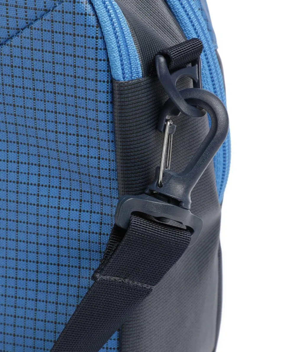 Transporter Umhängetasche recyceltes Nylon blau