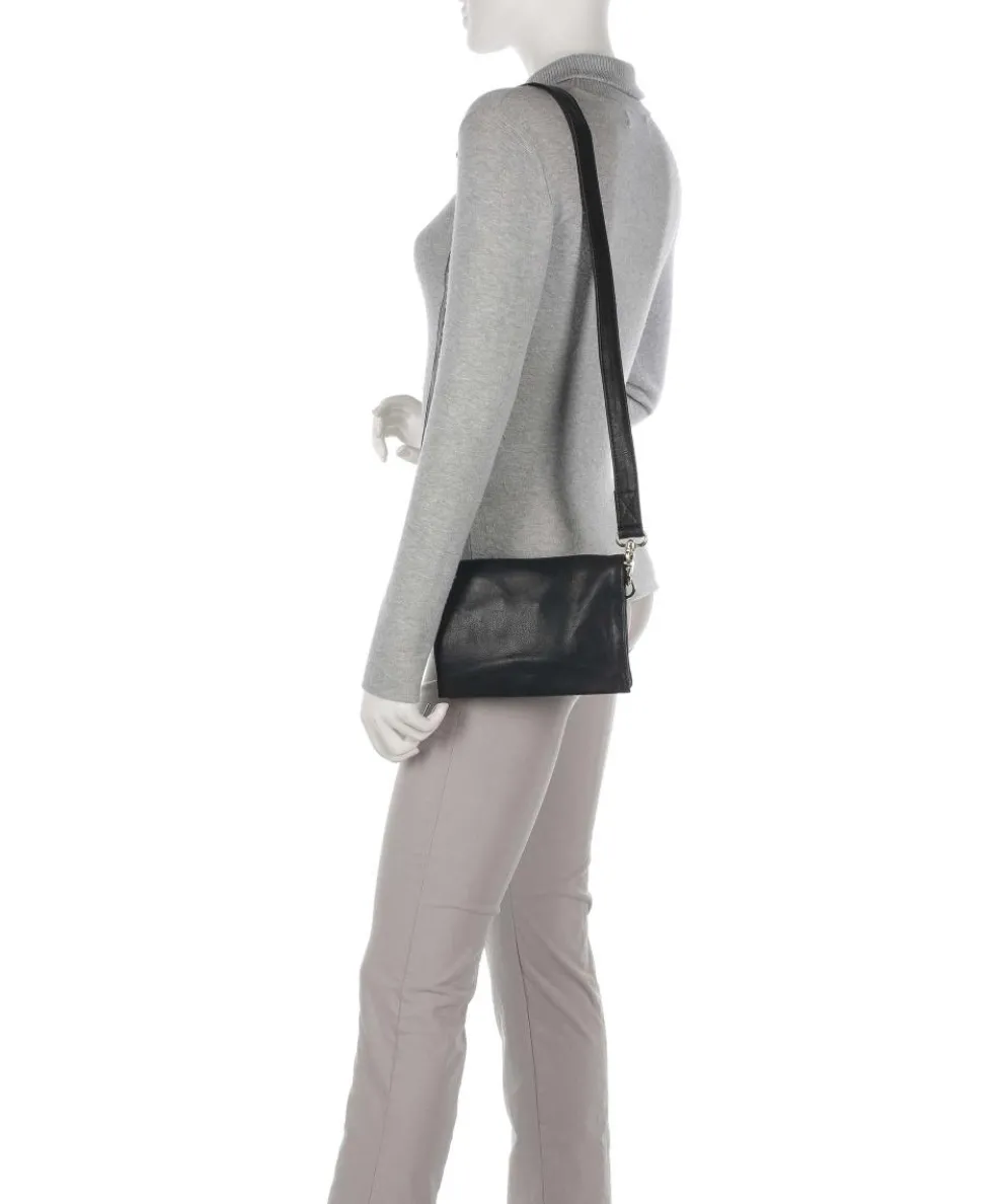 Golden Chic Umhängetasche Kalbsleder schwarz