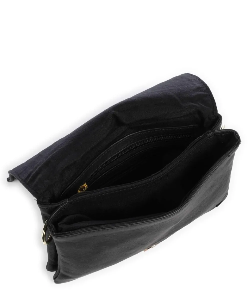 Golden Chic Umhängetasche Kalbsleder schwarz