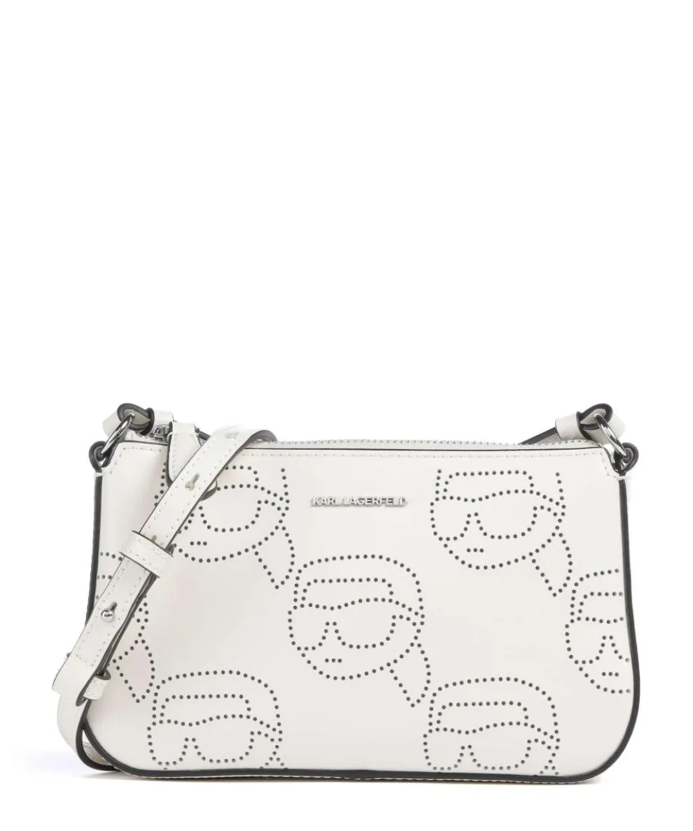 K/Ikonik Umhängetasche fein genarbtes Rindsleder creme