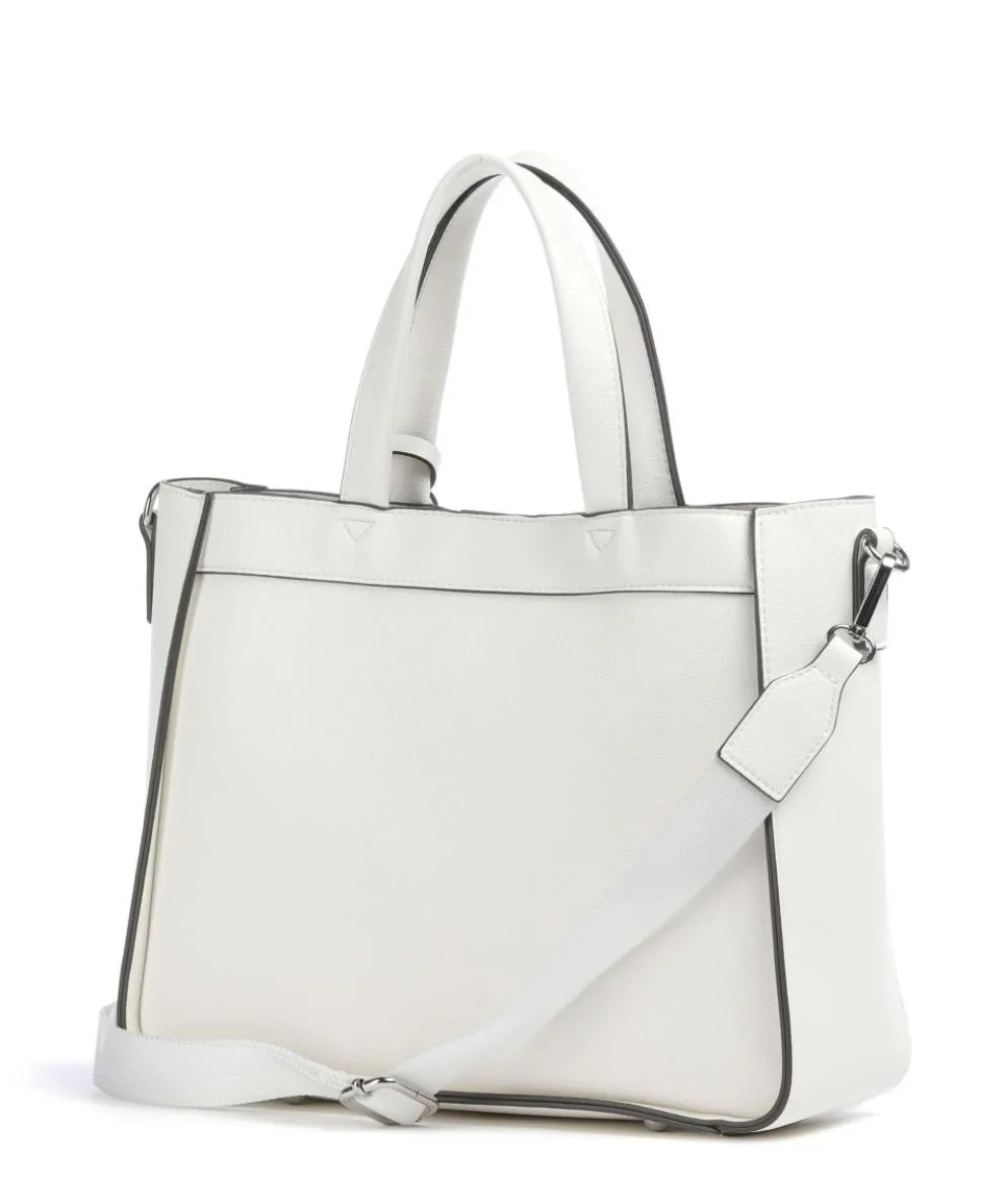 Madeira Handtasche Lederimitat weiß