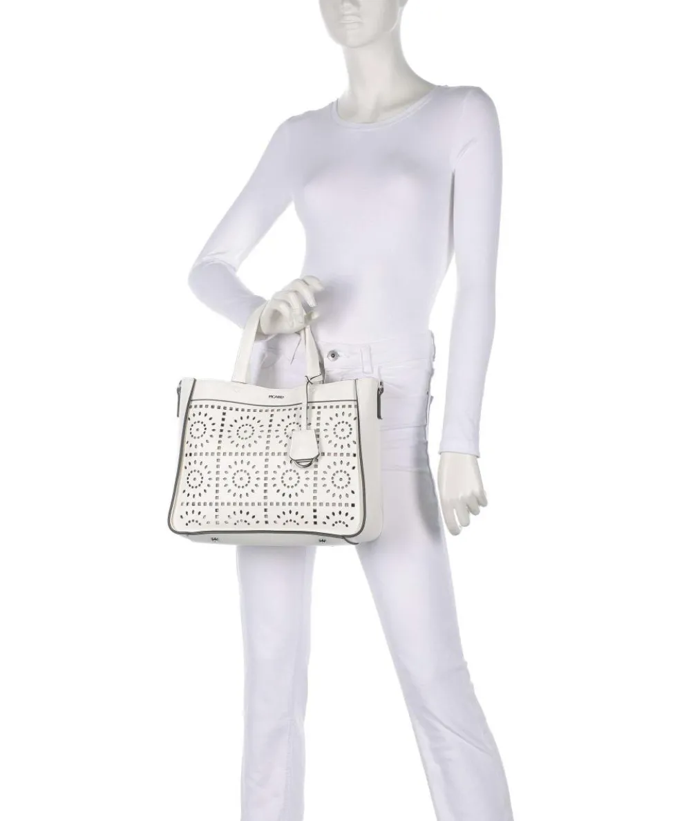 Madeira Handtasche Lederimitat weiß