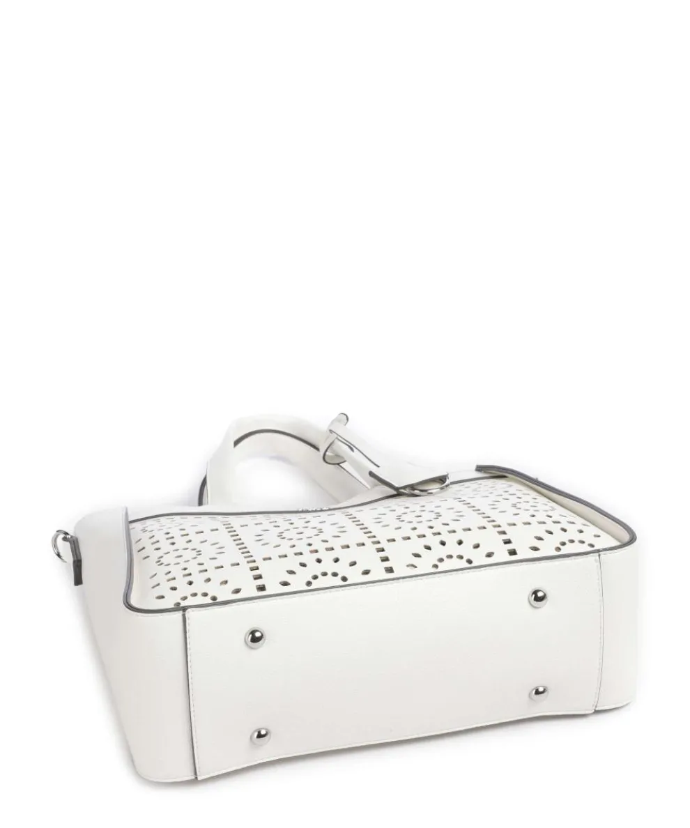 Madeira Handtasche Lederimitat weiß