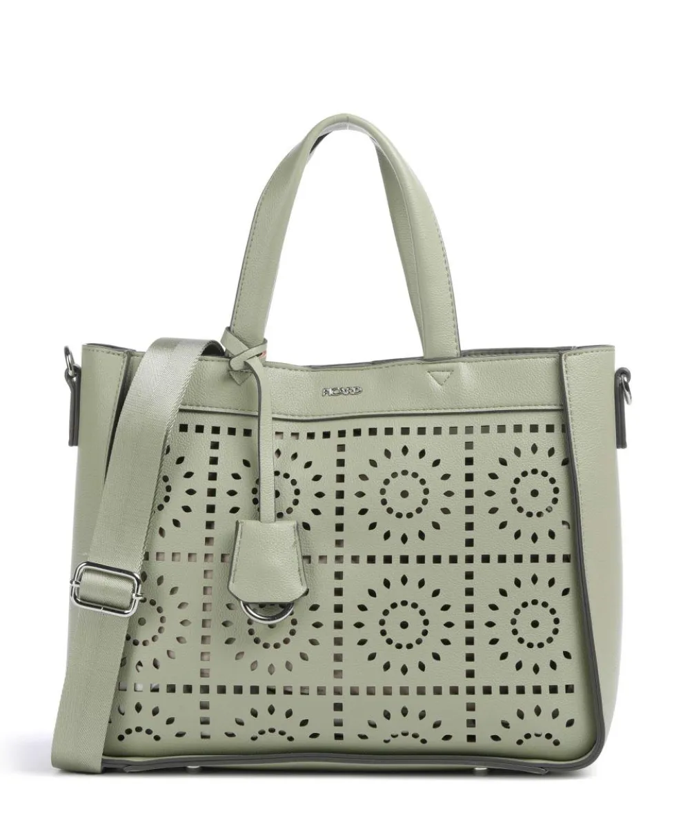 Madeira Handtasche Lederimitat olivgrün