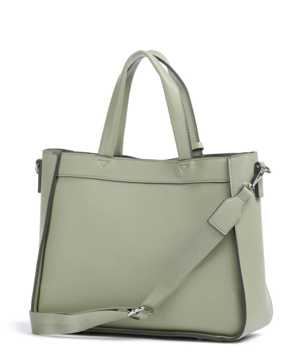 Madeira Handtasche Lederimitat olivgrün