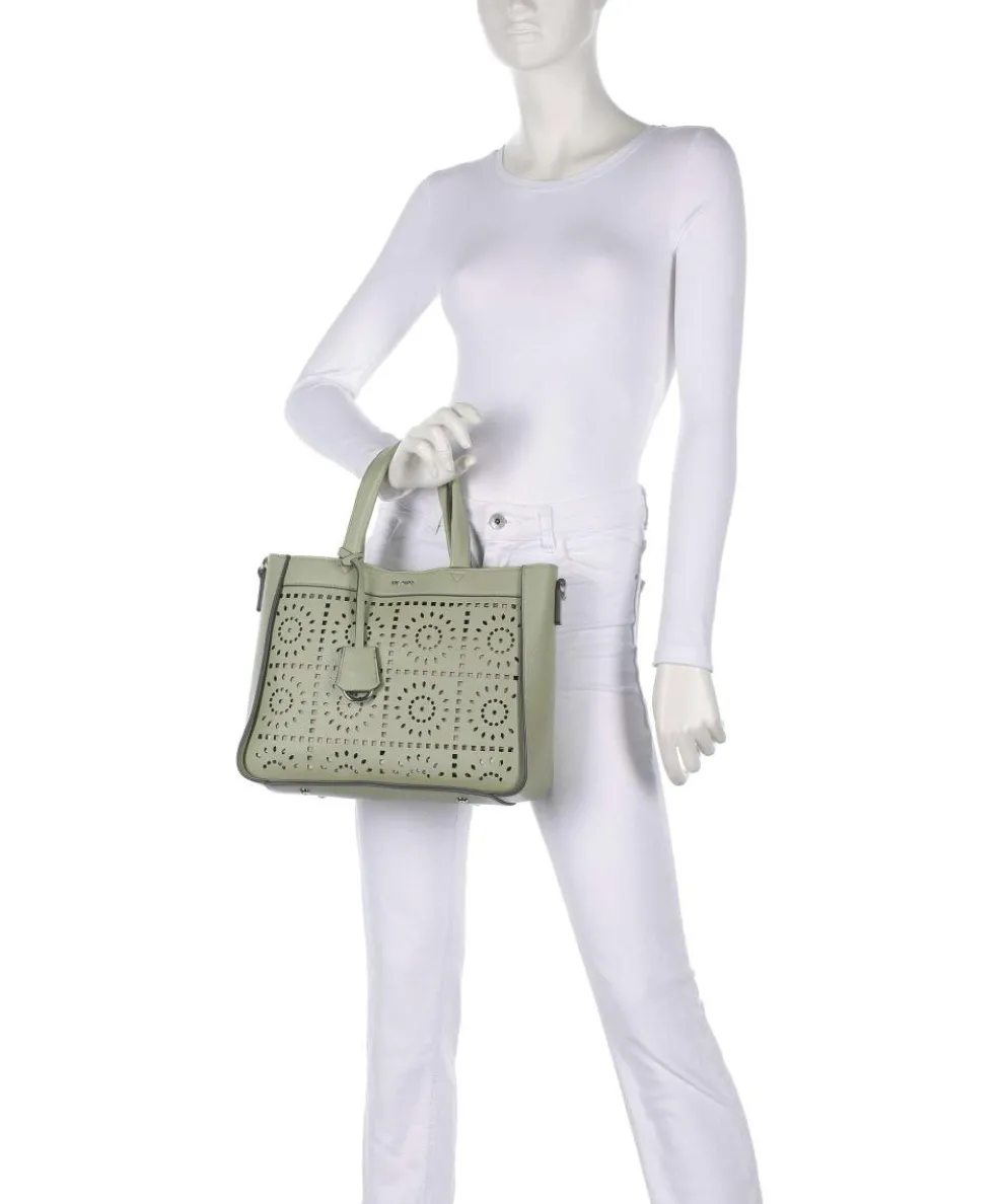 Madeira Handtasche Lederimitat olivgrün