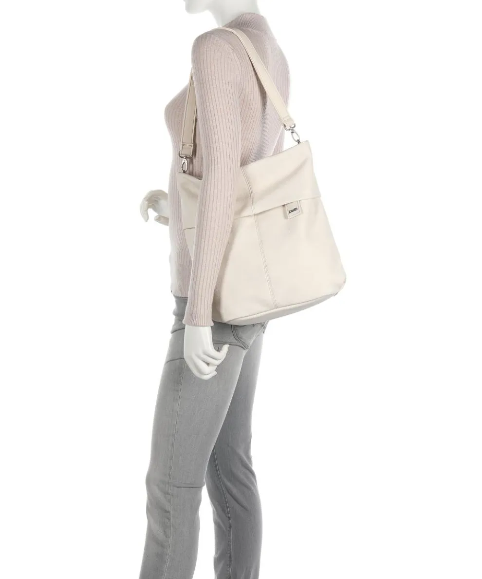 Mademoiselle.M M12 Beuteltasche Lederimitat elfenbein